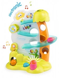 Smoby - Cotoons Jeu de Balles - Electronique avec Sons et Lumières - 3 Balles Incluses - Jouet pour Bébé dès 12 Mois - 110424