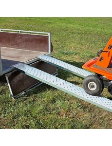 JARDIN Lot de 2 Rampes Acier Galvanisée 160cm