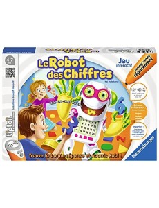 Ravensburger - Jeu interactif tiptoi® - Le robot des chiffres - Jeux électroniques éducatifs sans écran et en français - Enfa
