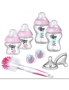 Tommee Tippee Biberon Kit Naissance pour Nouveau-né Closer to Nature, Pippo le Panda, Modèle Assorti