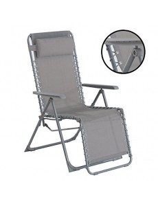 Fauteuil Relax Gris Galet