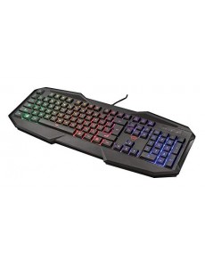 Trust Gaming GXT 830-RW Clavier AZERTY Gamer Led Luminuex, Anti Ghosting, 12 Touches Multimédias - AZERTY