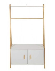 Générique 36145NB Penderie, Bois PIN, Naturel et Blanc, 96x44x170