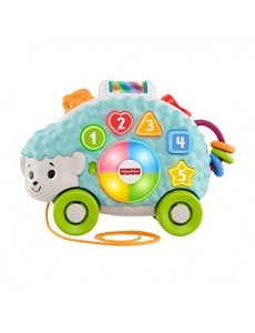 Fisher-Price Linkimals Louison le Hérisson, jouet bébé interactif d'apprentissage, sons et lumières, version française, 9 moi