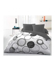 HOME LINGE PASSION Parure de Couette Microfibre Audace - 1 Housse de Couette 220 x 240 cm + 2 taies d'oreiller 63 x 63 cm - G