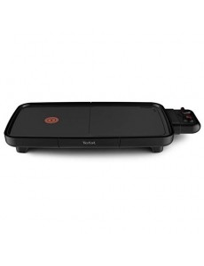 Tefal Plancha Booster Plancha électrique, 2200 W, 2 zones de cuisson, Thermostat réglable, Large surface de cuisson, Revêteme