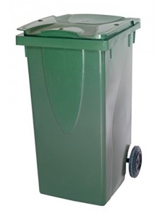 Belli 0475 3 Poubelle à Roulettes 240 L Vert 59 x 108 cm