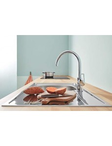 Grohe Mitigeur Monocommande Evier Bec C Bauloop 31368001 (Import Allemagne) Chromé
