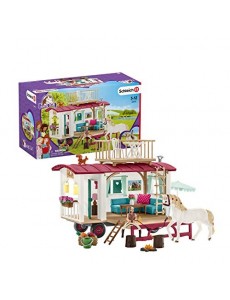 Schleich- Playset Caravane pour Les Rencontres secrètes du Club Horse Sofia, 42415, Multicolore