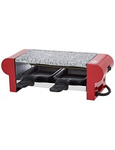 H.Koenig Appareil à raclette Duo Multifonction 2 personnes RP2, Professionnel avec Pierre à cuire Granit grill, cuisine Froma