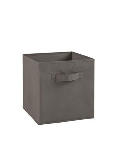 Alsapan Compo Boîte de Rangement Tiroir avec Poignée en Tissu Gris 27 x 27 x 28 cm