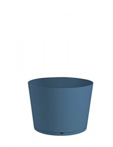 GROSFILLEX Bac à Plantes Tokyo Diamètre 36, Bleu Denim, 36 x 36 x 26 cm