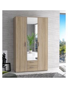 Finlandek Armoire de Chambre selkeä 121 cm - décor Chene Sonoma