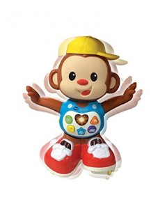 VTech - Titi Ouistiti – singe interactif – jouet singe – jouet bebe 12/36 mois – brun – Version FR