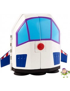 Disney Pixar Toy Story 4, Coffret Carnaval Buzz l'Éclair pour Contenir Jusqu'à 15 Mini-Figurines, Buzz l'Éclair Articulé Incl