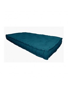 Matelas de sol Coton 60x120x15cm BLEU CANARD