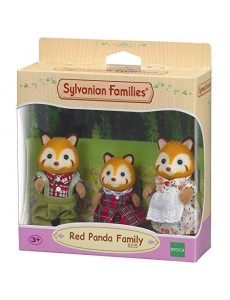 Sylvanian Families - Le Village - La Famille Panda Roux - 5215 - Famille 3 Figurines - Mini Poupées