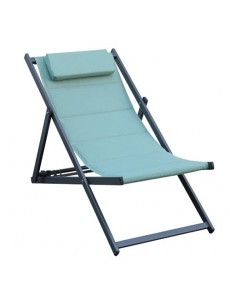Chilienne en Aluminium et textilène Vert Menthol