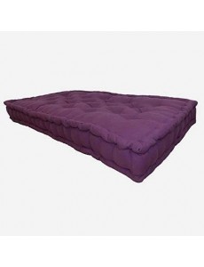 Coussin DE Sol - Matelas DE Sol Matelas de Sol 100% Coton 60x120x15 cm Aubergine