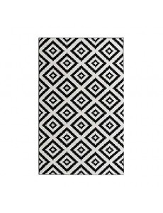 TAVLA Tapis de salon moderne - 160 x 230 cm - 100% polypropylene frisée - Noir