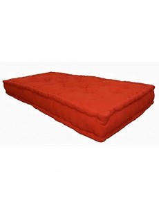 AUTRES Coussin DE Sol - Matelas DE Sol Matelas de Sol 100% Coton 60x120x15cm Terracotta