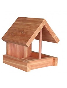 TRIXIE Mangeoire, Bois de cèdre, pour Oiseaux, 16 × 15 × 13 cm, Naturel