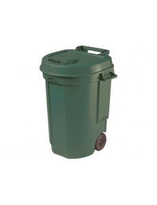 SIENAGARDG Fahrbarer Abfallbehälter grün 110L 55 X 58 X 81 cm