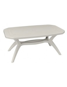 Grosfillex Table De Jardin Ibiza-165X100 Blanc