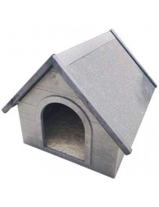 Jardin Niche en Bois Toit Pointu L Gris