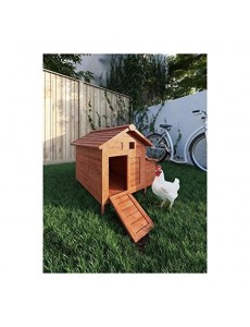 Poulailler Didier en Bois 2 Poules - 89x70x93 Cm
