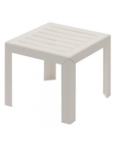GROSFILLEX Miami Table, Blanc, 40 x 40 cm