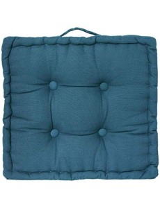 Coussin de Sol Bleu Canard 40X40