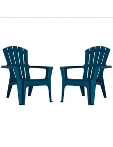 Lot de Deux fauteuils Bleu ADIRONDAK