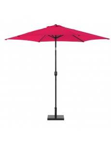 Parasol droit inclinable 3M rouge coquelicot