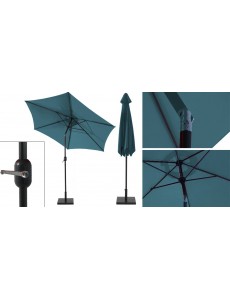 Parasol droit inclinable 3M vert d 'eau