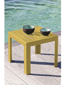 GROSFILLEX Miami Table, Jaune, 40 x 40 cm