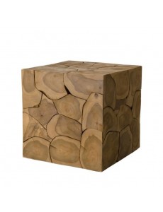 Cube - Teck nature - 40 x 40 cm