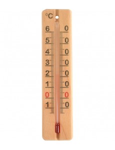 thermomètre bois clair 14 cm - STIL