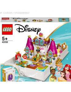 LEGO Disney - 43193 Les aventures d’Ariel, Belle, Cendrillon et Tiana dans un livre de contes