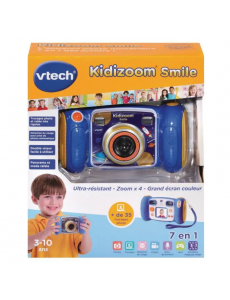 VTech - Kidizoom Smile Bleu Appareil Photo