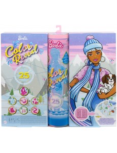 MATTEL Barbie - Calendrier de l'Avent Color Reveal + poupée