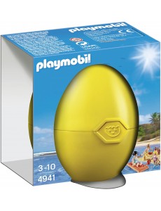 Playmobil - 4941 - Oeuf de Pâques - Famille à la plage