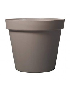 Deroma Pot de Fleur Rond Grandé - Ø 70 x H 58,7 cm - 150 L - Taupe
