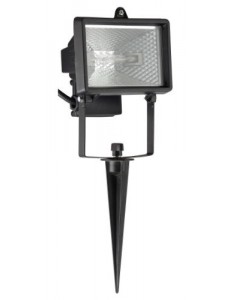 Brilliant G96159/06 Lampe Extérieur à Piquer 150 W R7s Noire Tanko