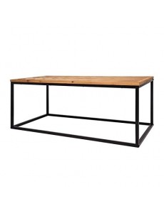 Générique Hobby Table Basse - Bois Naturel - L 110 x P 60 x H 43 cm