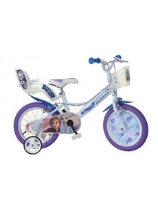Dino Bikes Disney Princess Vélo Fille sous Licence Frozen 14 Pouces-4 à 6 Ans, 146 R-FZ