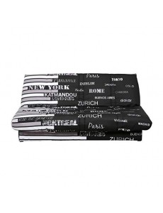 Monica Banquette Clic Clac 120x190 Tissu World Noir