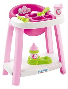 Ecoiffier- Chaise Haute – Jeu d'imitation – Dès 18 Mois – Fabriquée en France, 2876, Coloré