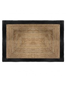 Tapis Jute Naturel Bord Noir 120x170