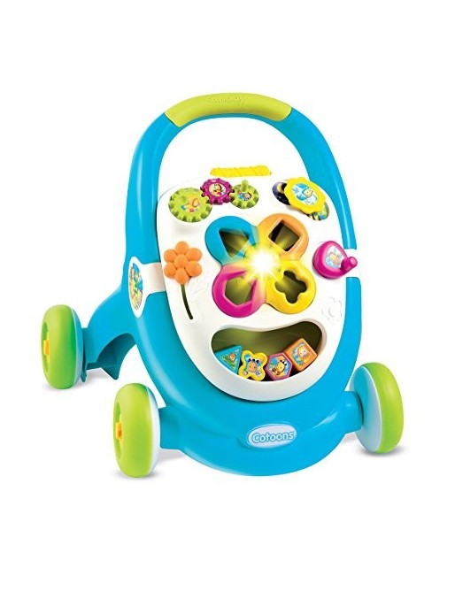 Smoby - 110303 - Cotoons Trott - Trotteur pour Enfant - MultiFonction - sons et Lumières - Bleu Smoby - 110303 - Cotoons Trott - Trotteur pour Enfant - MultiFonction - sons et Lumières - Bleu